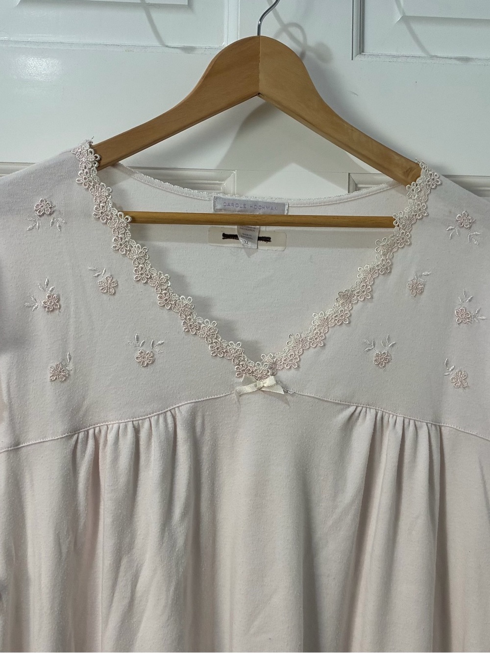 Carole Hochman soft pink knit nightgown, XL